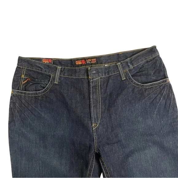 Ariat FR M4 Flame Resistant Low Rise Boot Cut Denim Work Jeans HRC 2 Size 42/36 - Picture 7 of 15
